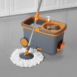 Casabella Spin Cycle Floor Mop Microfiber Refill Head, Machine-Washable, White