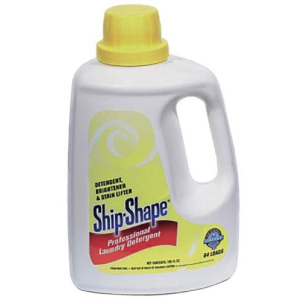 Ship-Shape Professional Liquid Laundry Detergent (100 Fl Oz) - Salon-Strength Washing Detergent for Towels, Capes & Linens - Removes Oils, Dyes