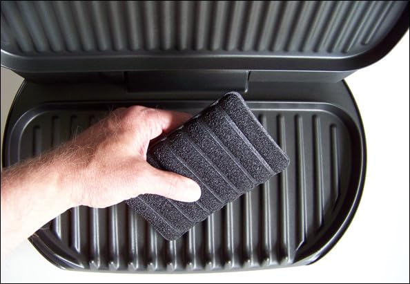 Jetz-Scrubz Grooves Scratch-Free Scrubber Sponge - Cleans Wire Shelves, Oven & Baking Racks