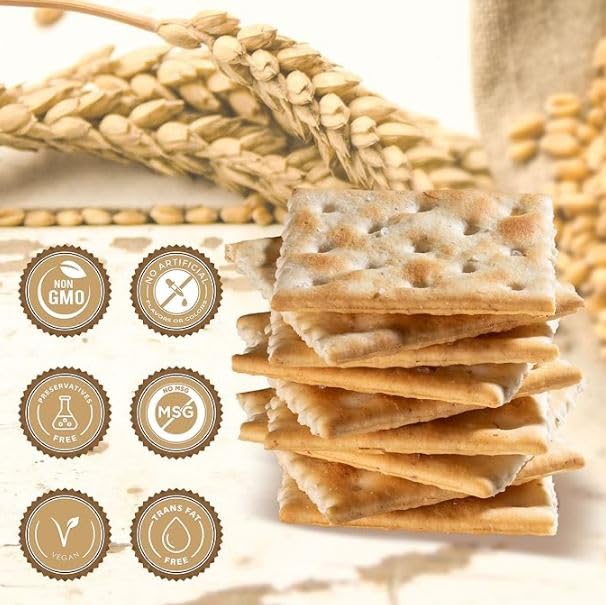 Simply Saltines - Saltine Crackers Individually Wrapped Crackers - Saltine Crackers Unsalted - Light and Crispy Oven-Baked Soup Crackers, Ready