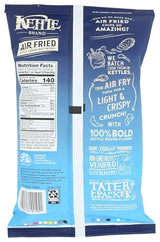 KETTLE FOODS Air Fried Sea Salt & Vinegar Chips, 4.25 OZ
