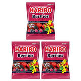 Haribo Berries Gummi Candy | Perfect For Movie Theaters or Parties | Includes Free Candy Retailer Sticker (3 Pack - 5oz)