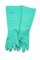 Nitri-Clean, Green Nitrile, 22mil, 18" Length, Unlined Gloves, Size Large, Sold By Pair