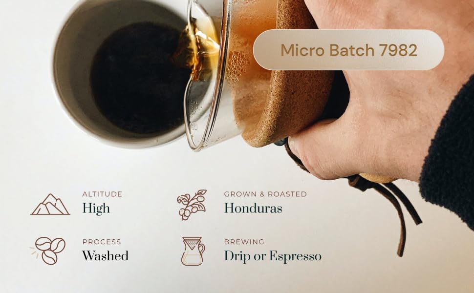 Dark Roast, Honduran Coffee, Whole Bean - Single Origin, Single Estate, Specialty Beans - Intense Flavor with Rich Creamy, Nutty, Smooth Chocolate