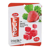 Jelfy Brand, Cube Gelatin Dessert 26 g X 4 Packs (Strawberry Flavored)