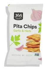 365 by Whole Foods Market Garlic & Herb Pita Chip, 7.3 OZ