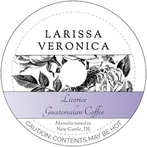 Licorice Guatemalan Coffee (Single Serve K-Cup Pods) (Gourmet, Naturally Flavored, Whole Coffee Beans) (12 pods, ZIN: 573386)
