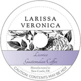 Licorice Guatemalan Coffee (Single Serve K-Cup Pods) (Gourmet, Naturally Flavored, Whole Coffee Beans) (12 pods, ZIN: 573386)