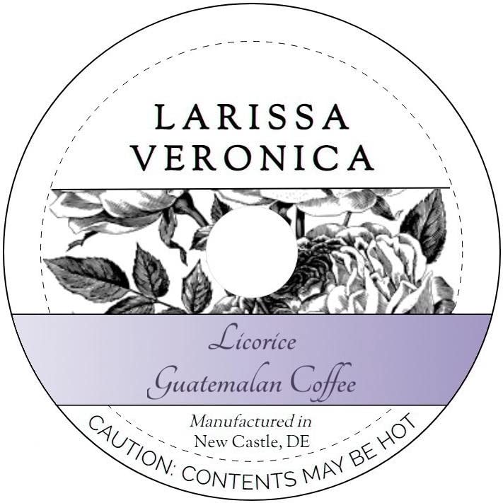 Licorice Guatemalan Coffee (Single Serve K-Cup Pods) (Gourmet, Naturally Flavored, Whole Coffee Beans) (12 pods, ZIN: 573386)