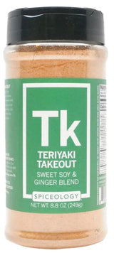 Spiceology Teriyaki Takeout Seasoning Blend, 8.8 oz | Sweet Soy, Ginger, Garlic & Green Onion | Seattle-Style Teriyaki Dry Rub & Marinade Seasoning |