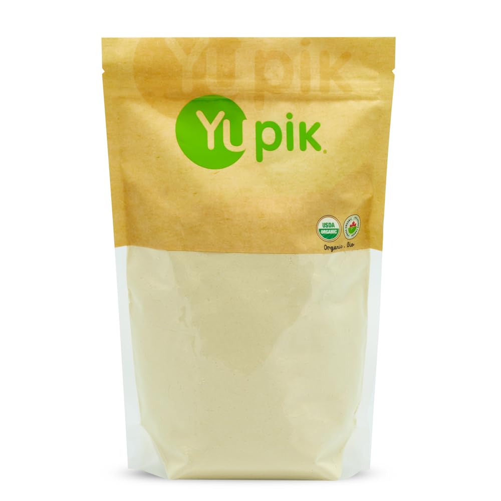 Yupik Organic Millet Flour, 2.2 lb (35.2 oz), Gluten-Free, Non-GMO, Kosher, Vegan, Raw, Salt-Free, Plant-Based Protein, Source of Fiber & Iron, Ideal