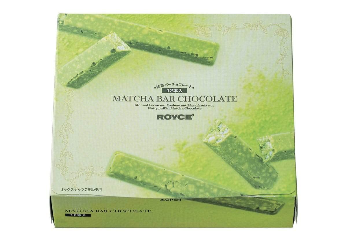 ROYCE' Matcha Bar Chocolate - Japanese Green Tea Treat from Hokkaido | Gourmet Snack for Gifting & Indulging | 12 Pieces