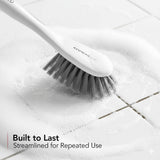 OVENTE Multipurpose Household Cleaning Kit, Deep Cleaning Brush Set with Wiper & Dustpan, Ergonomic Handle & Stiff Bristles, Ideal for Cleaning