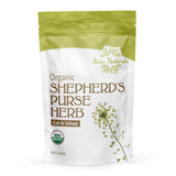 Halo Naturals Organic Shepherd's Purse Herb Cut & Sifted, 4 Ounces (Capsella bursa pastoris) USDA Certified | Resealable Pouch| Packaged in The USA