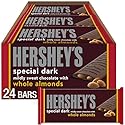 HERSHEY'S SPECIAL DARK Chocolate with Whole Almonds Candy Bars, 1.45 oz (24 Count)