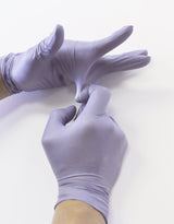 Infi-Touch Disposable Gloves, Steel Blue Heavy Duty Nitrile Gloves, 9.5" Length, Powder Free, 6 Mil Thickness, Small, Pack of 100