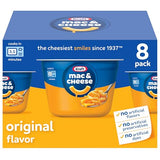 Kraft Mac and Cheese, 8 Cups, for Easy Dinner or Dinner Sides, Original Flavor, No Artificial Flavors, Preservatives or Dyes, 2.05 oz