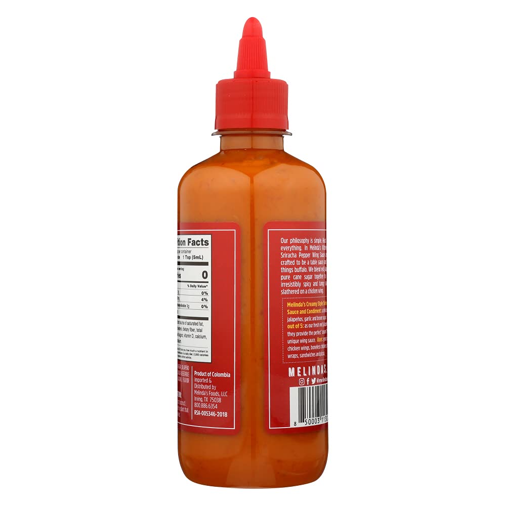 Melindas Wing Sriracha Cream Sauce, 12 Oz