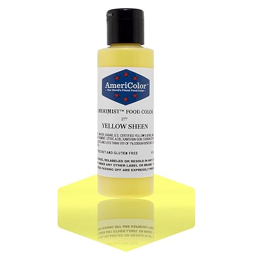 AmeriColor Amerimist Airbrush Color 4.5 Ounce, Yellow Pearl Sheen