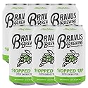 Bravus Hopped Up Sparkling Energy Tea 6 Pack - 12 fl oz - Low Calorie, Organic Black Tea with Organic Hops and 120mg Organic Caffeine - Refreshing