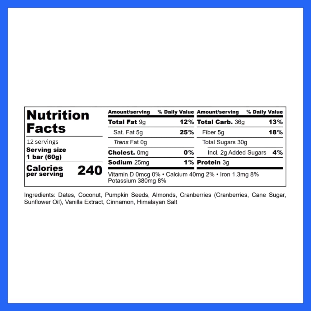 Due Date Prep Snack Bars - Natural Labor Prep Support for Pregnant Women | Organic, Gluten-Free, Kosher | Third Trimester Snacks with Dates