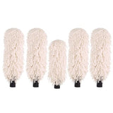 Blesk - 5 Wine Glass Polisher Brushes - Microfiber Brushes for Wine Glass Polisher Machine, Cream