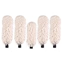 Blesk - 5 Wine Glass Polisher Brushes - Microfiber Brushes for Wine Glass Polisher Machine, Cream