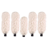 Blesk - 5 Wine Glass Polisher Brushes - Microfiber Brushes for Wine Glass Polisher Machine, Cream