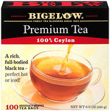 Bigelow 100 Count Premium Blend Black Tea (Case of 10), Contains 1,000 Total Individually Wrapped Tea Bags, Full Caffeine