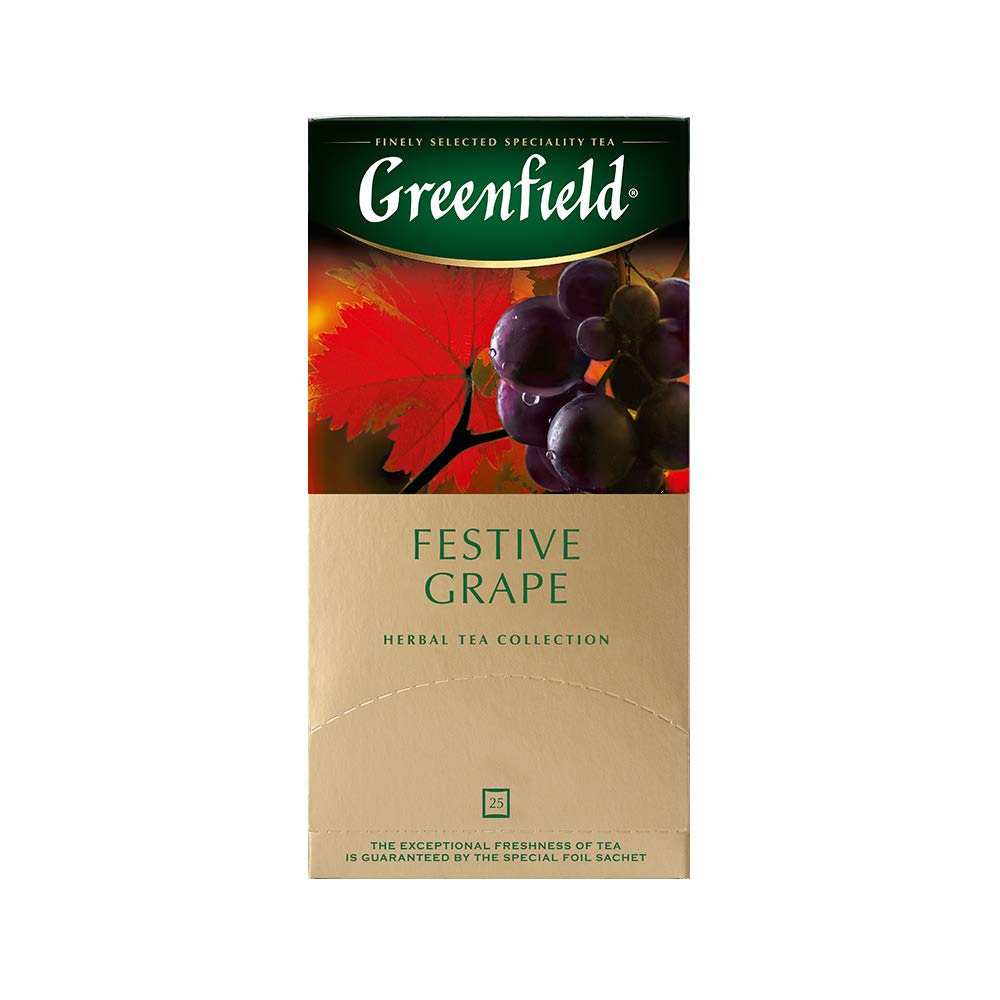 Greenfield Tea, Festive Grape, 25 Count