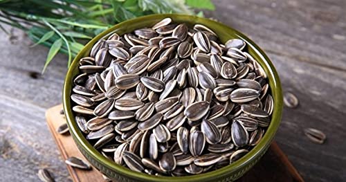 Salted Black Sunflower Seeds,Seeds,Black Lightning,Coarse Grain,Double Roasted,Sea Salted,Gluten Free 180Gr 6.4 Oz By Peyman Halal ???? ???? ?????