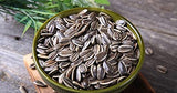 Salted Black Sunflower Seeds,Seeds,Black Lightning,Coarse Grain,Double Roasted,Sea Salted,Gluten Free 180Gr 6.4 Oz By Peyman Halal ???? ???? ?????