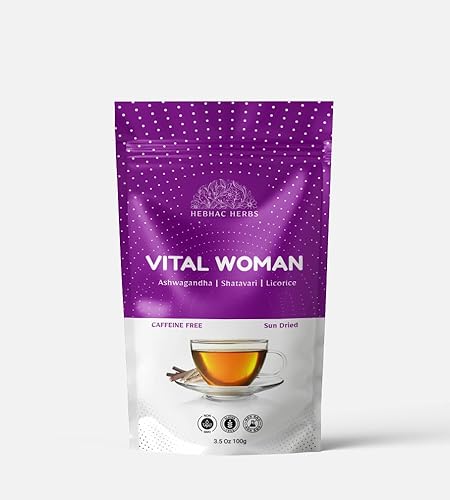 Ashwagandha Shatavari with Licorice tea cut 100 g (Vital Women) | Dried Roots Blend | Smooth, Earthy & Naturally Sweet | Caffeine-Free, Pure, Non-GMO