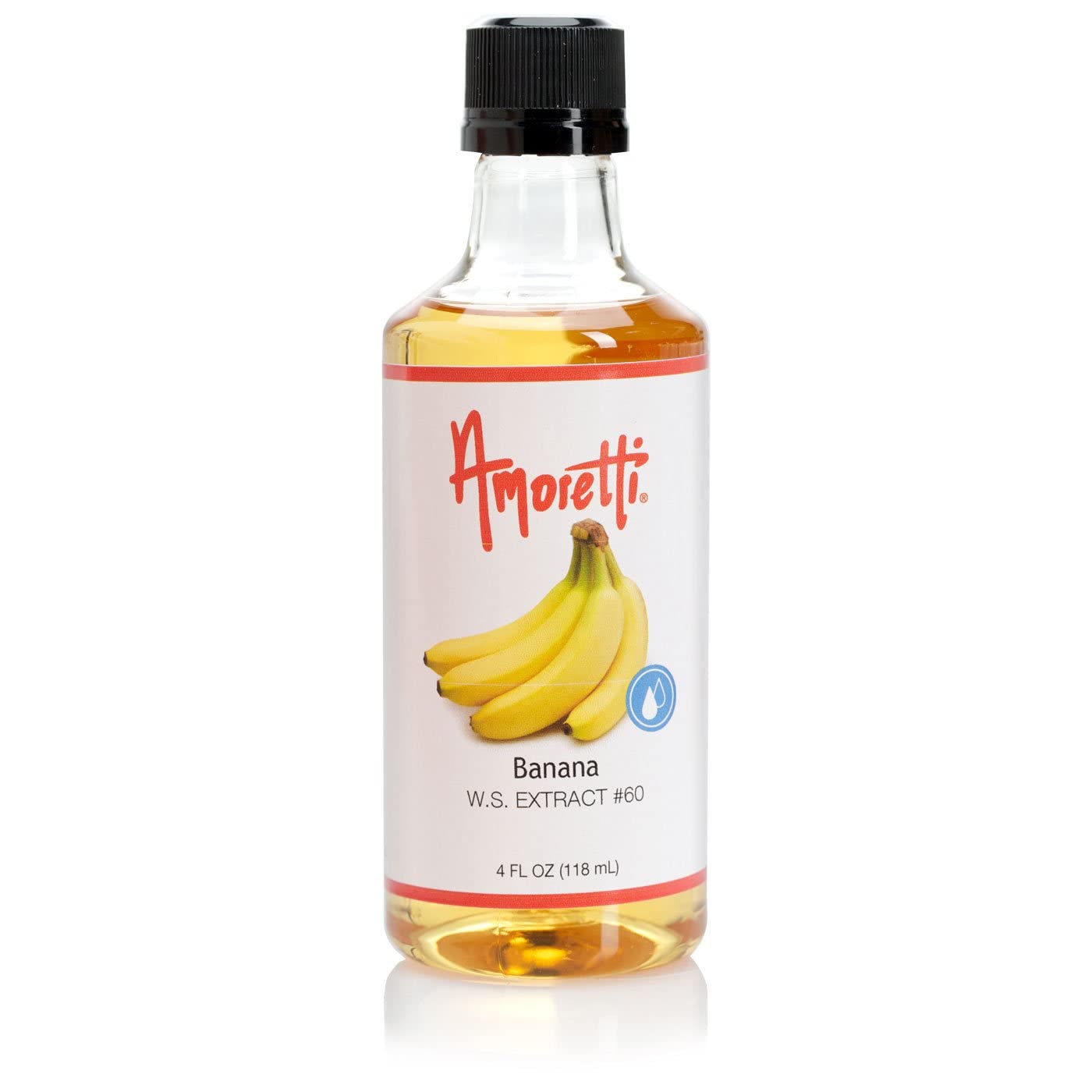 Amoretti - Banana Extract Water Soluble 2 oz - Highly Concentrated & Perfect For Pastry, Savory, Brewing, and more, Preservative Free, Vegan, Kosher