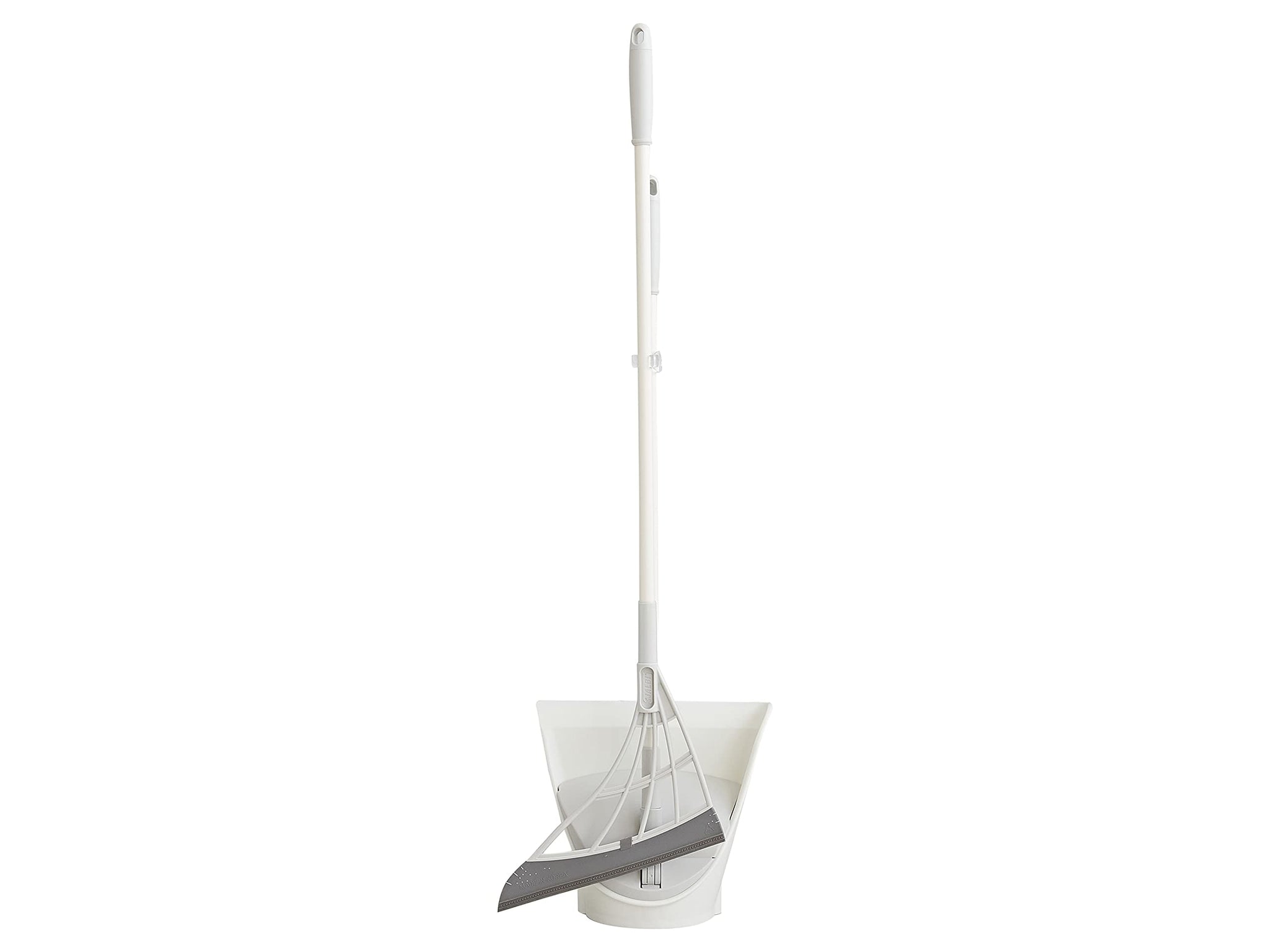 Broombi and Dustpan Set - All-Surface Silicone Broom & Squeegee for Indoor Cleaning - Sweeps Glass, Dust, Removes Pet Hair, Liquids - Smooth Floors