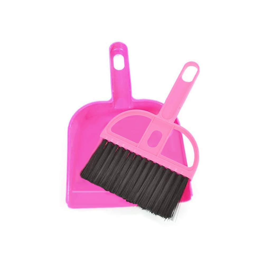 WishLotus Mini Dustpan and Brush Set, Portable Exquisite Pet Waste Cleaning Kit, Hamster Sand Scooper Cage Cleaning Tool for Small Pets Guinea Pigs