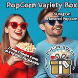 Skinny Pop Snack Pack - 24 Count Bulk Box of Individually Wrapped Popcorn Bags (0.5 oz Each) - Assembled by Bussin Boxes