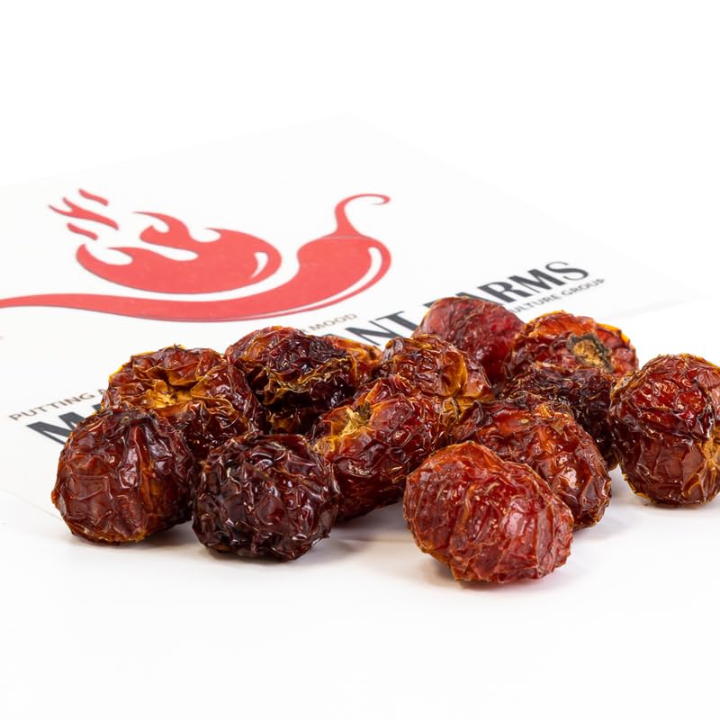 Wiri Wiri Chili Dried Whole Pods by Magic Plant, 1 Kg Bulk - 100K-350K SHU | Hot Cherry Pepper Flavor | Fruity Spicy South American Chili Pods