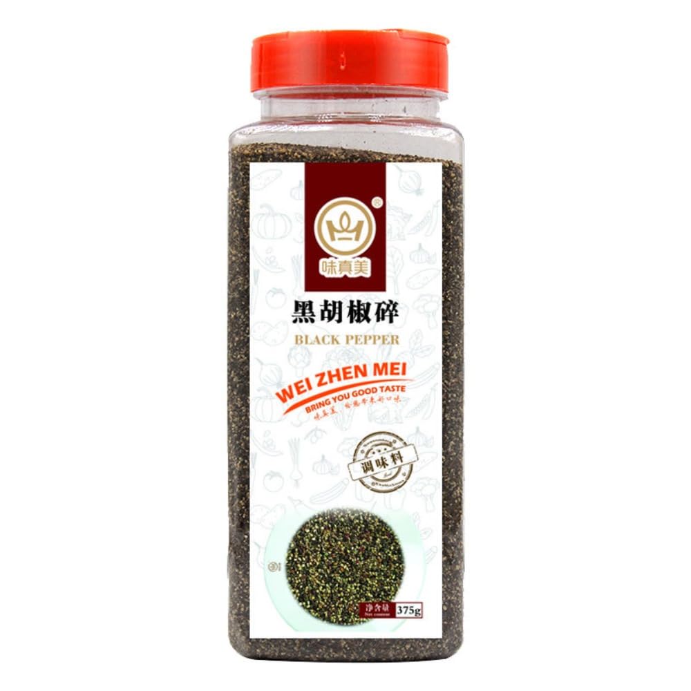 Zercumm Black Pepper Crushed 375G Black Pepper Crushed Fine Black Pepper Pizza Baking Steak Ingredients