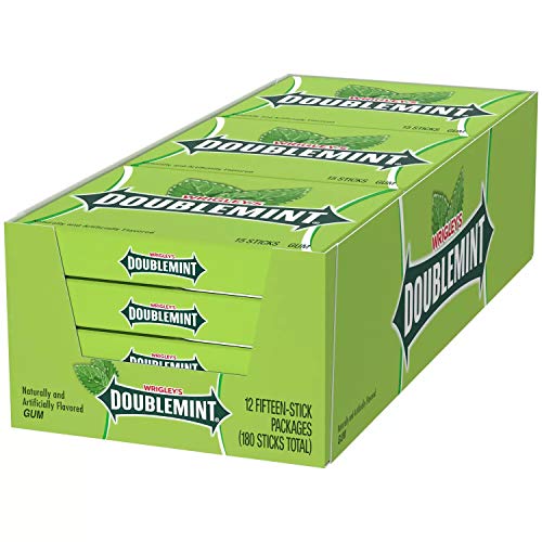 Wrigley's Doublemint Chewing Gum (15 Count, 12 Pack)