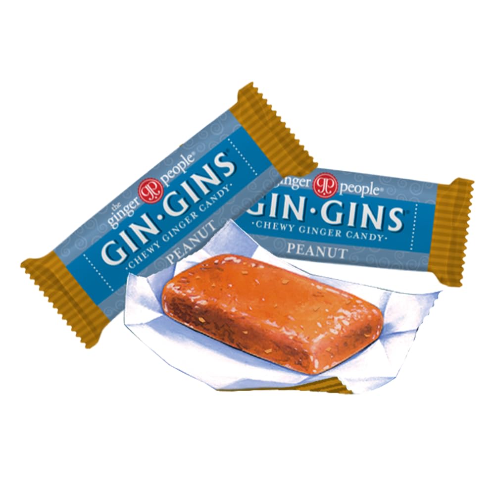 The Ginger People, Ginger Chews Peanut, 3 Ounce
