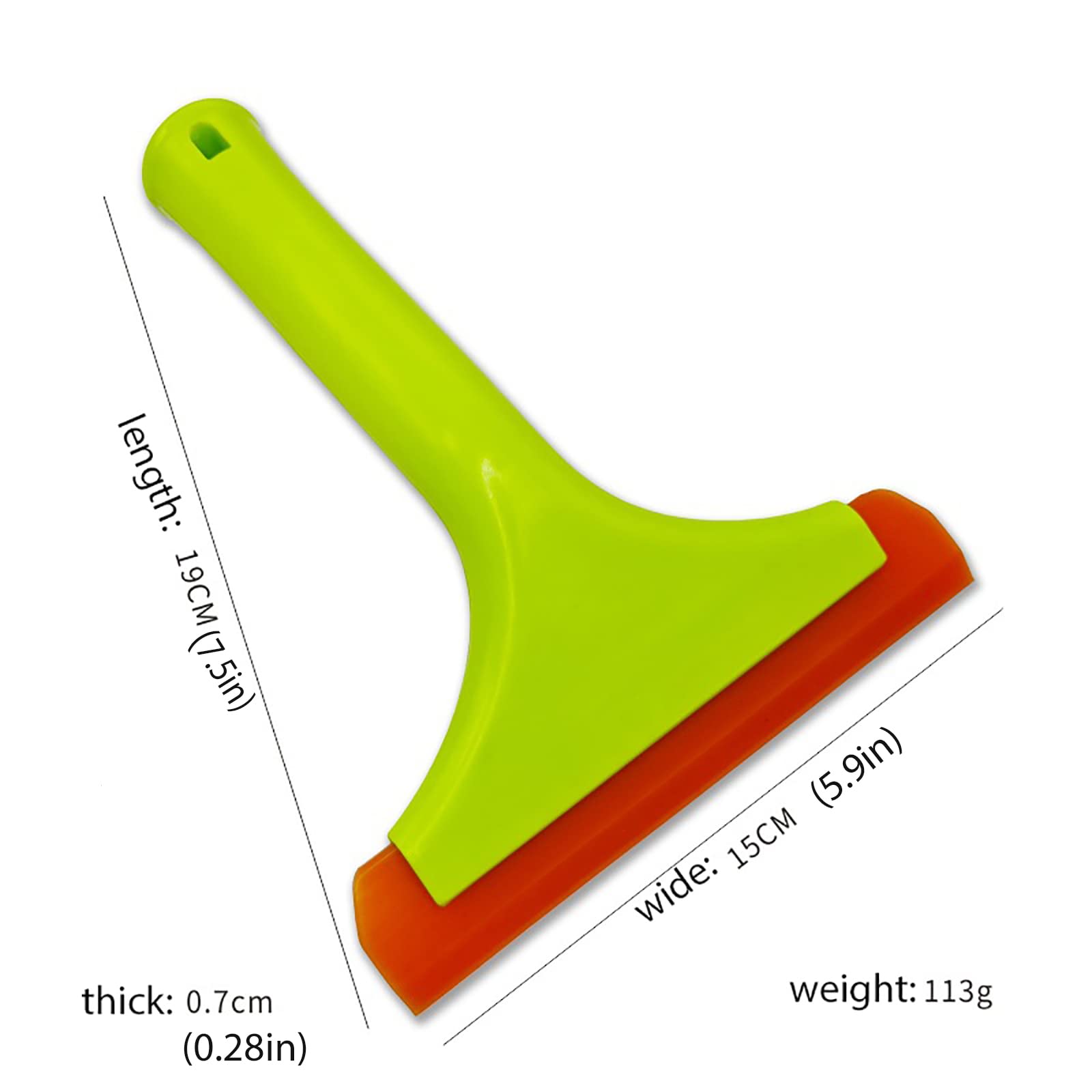 Super Flexible Silicone Squeegee, Water Blade, Water Wiper Shower, for r Car Windshi,ELD, Window, Mirror, Glass Door, Blue and Green