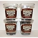 Trader Joe Dark Chocolate Peanut Butter Cups Container 16oz 454g (Four Containers)