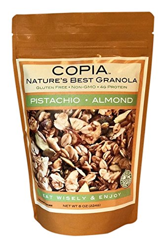 COPIA Granola Pistachio Almond Granola, Gluten Free, Non GMO, 8 oz