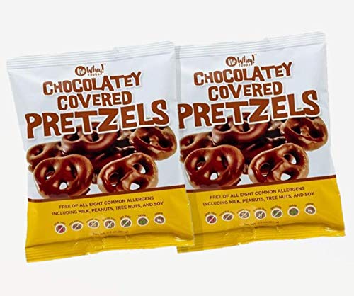 Vegan, Gluten Free Chocolatey Covered Pretzels (2 Pack) | Dairy Free, Peanut Free, Nut Free, Soy Free, All Natural, Sesame Free | Allergy Friendly |