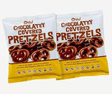 Vegan, Gluten Free Chocolatey Covered Pretzels (2 Pack) | Dairy Free, Peanut Free, Nut Free, Soy Free, All Natural, Sesame Free | Allergy Friendly |