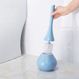 Toilet Brush with Holder, INCHANT Bathroom Detachable Toilet Brush - Blue