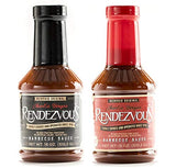 Charlie Vergos Rendezvous - Original and Hot BBQ Sauce Combo Pack (1lb 2oz (510g) Each)