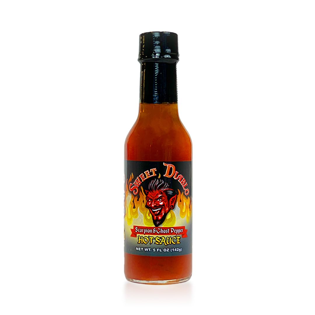 Anthony Spices - Hot Sauce 4-Pack. Includes Carolina Grim Reaper Hot Sauce, Phoenix Death Sauce, Sweet Diablo Sauce and Trinidad Scorpion Beyond Death