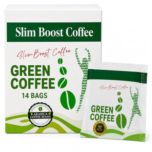 UNIQBITE Green Coffee Bags, 14 Individually Wrapped Filter Coffee Bags Made with Raw Unroasted Arabica Green Coffee Beans, 1.48 oz (42g)